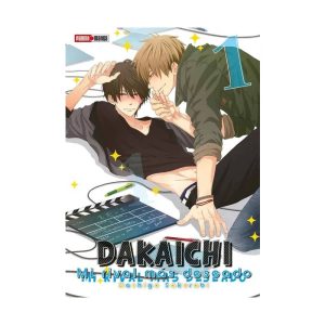 Portada del manga "Dakaichi: Mi Rival Más Deseado" Vol. 1 de Hashigo Sakurabi, con los personajes principales en una pose cercana y cómplice.
