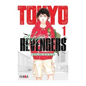 Portada del volumen 1 de "Tokyo Revengers" de Ken Wakui, mostrando al protagonista Takemichi vistiendo una sudadera roja.
