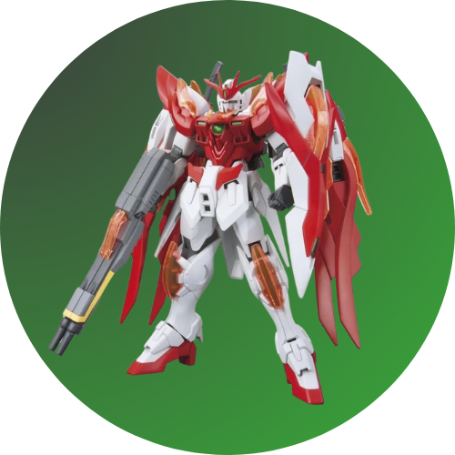 Figura Gundam rojo y blanco con escudo y rifle, modelo de colección. Panda Mangas