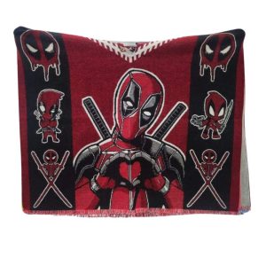 Poncho Deadpool con diseño estilo cómic