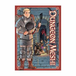 Portada del manga Dungeon Meshi volumen 1 de Ryoko Kui, edición de Editorial Ivrea.