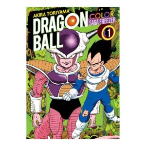 Portada de Dragon Ball Color Saga Freezer tomo 1 de Akira Toriyama, edición de Editorial Ivrea con Vegeta y Freezer.
