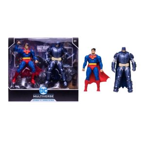 Pack de figuras Superman vs Armored Batman DC Multiverse de McFarlane Toys.