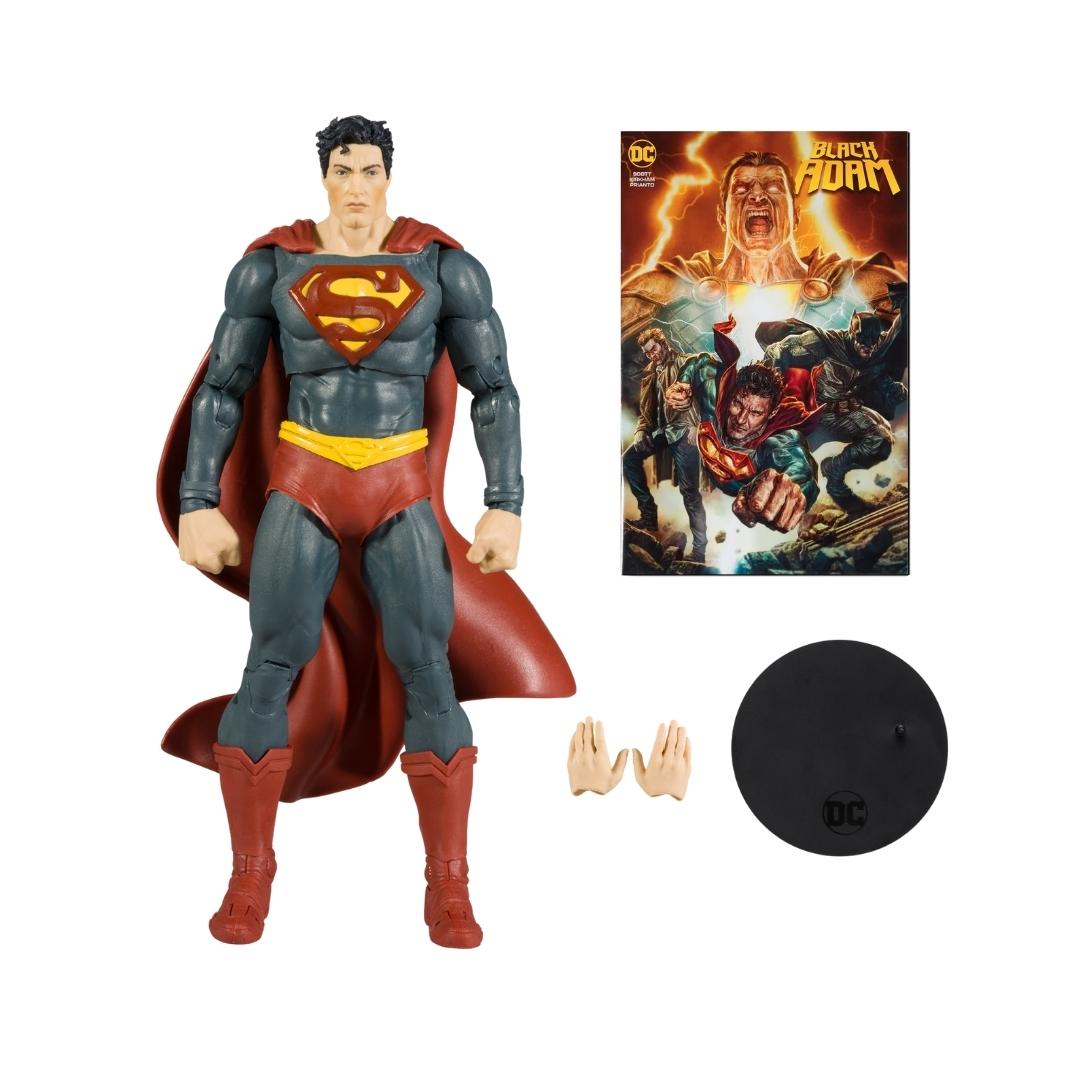FIGURA DE ACCIÓN SUPERMAN + COMIC BLACK ADAM (ENGLISH) - Imagen 3