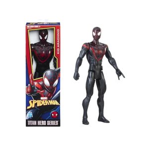 Figura de acción Miles Morales Spider-Man Titan Hero Series de Marvel con empaque original.