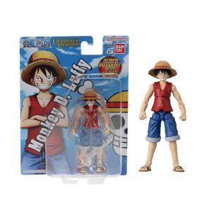 Figura articulada de Monkey D. Luffy serie Ultimate Legends de Bandai Namco con empaque original.