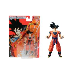 Figura articulada Son Goku Dragon Ball Evolve de Bandai Namco en empaque original.