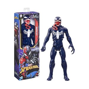 Figura de acción Venom Marvel Spider-Man Titan Hero Series con caja de empaque original.