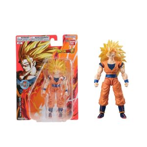 Figura articulada Super Saiyan 3 Son Goku Dragon Ball Evolve de Bandai en blíster original.