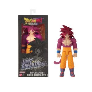 Figura Super Saiyan 4 Goku Daima Ver. Dragon Ball Limit Breaker Series de Bandai en empaque.