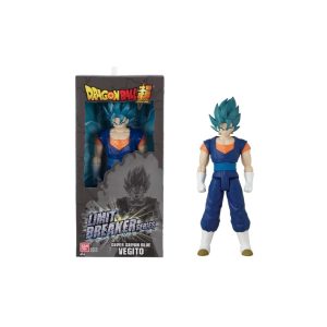 Figura Super Saiyan Blue Vegito Dragon Ball Limit Breaker Series de Bandai de 30 cm en su caja.