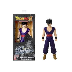 Figura Ultimate Gohan Dragon Ball Limit Breaker Series (Super Hero Ver.) de Bandai en empaque.