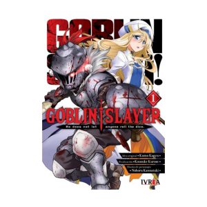 Portada del manga Goblin Slayer tomo 1, edición de Editorial Ivrea por Kousuke Kurose y Kumo Kagyu.