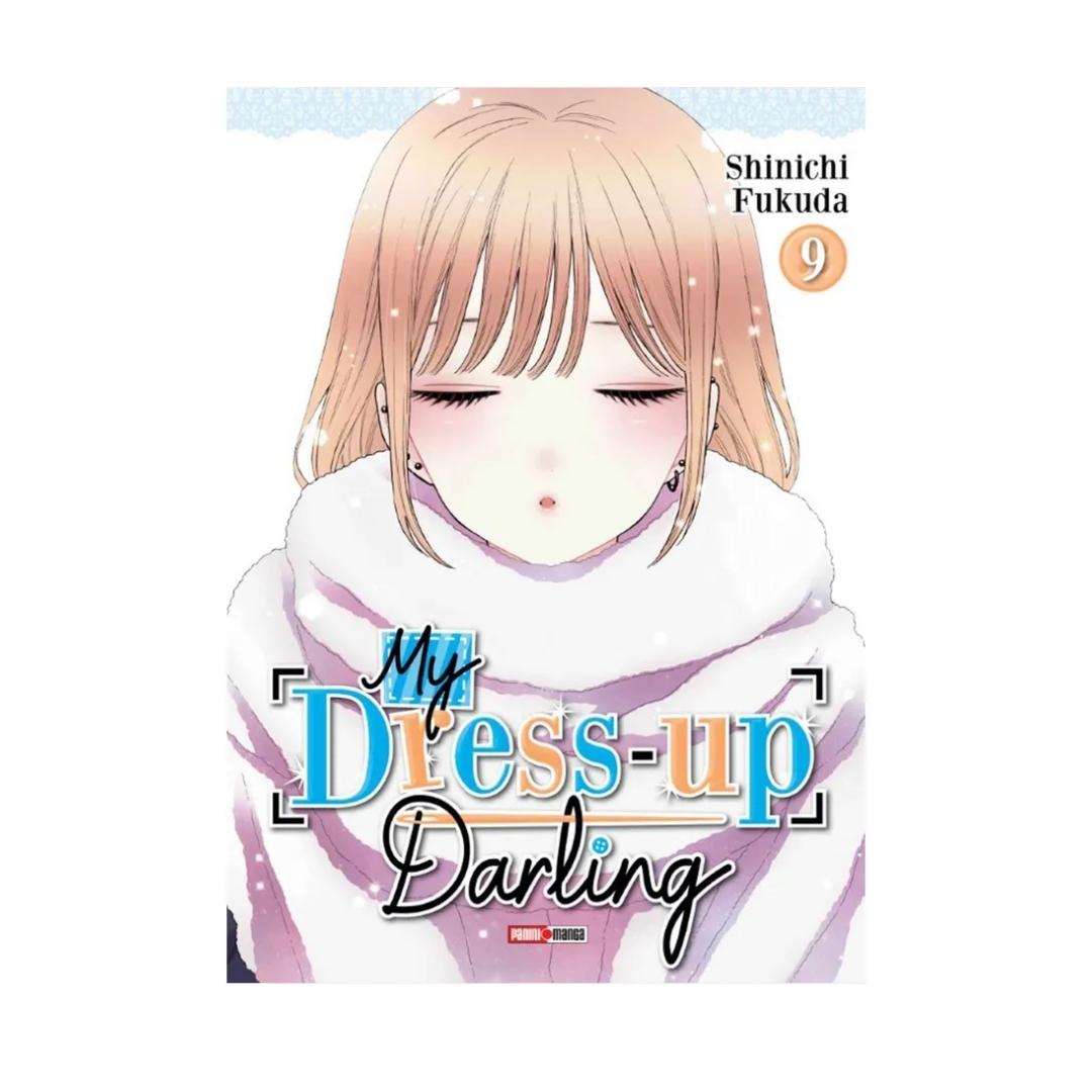 Portada del manga My Dress-Up Darling tomo 9 de Shinichi Fukuda, edición de Panini Manga Argentina.