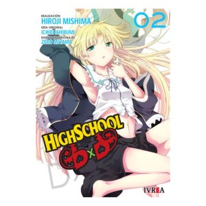 Portada del manga High School DxD , edición Ivrea, con Asia Argento de Hiroji Mishima.