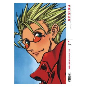 Portada del manga Trigun Tomo 1 con Vash la Estampida, diseño de Yasuhiro Nightow, edición Ivrea.