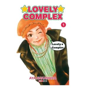 Portada del manga Lovely Complex Tomo 1 de Aya Nakahara con Risa Koizumi guiñando un ojo.
